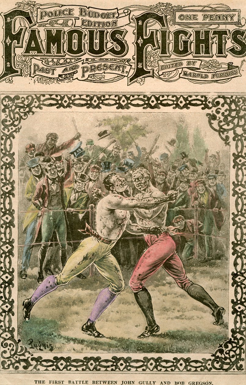 Ensimmäinen taistelu John Gullyn ja Bob Gregsonin välillä, 1807 1800-luvun loppu tai 1900-luvun alku. tekijältä Pugnis