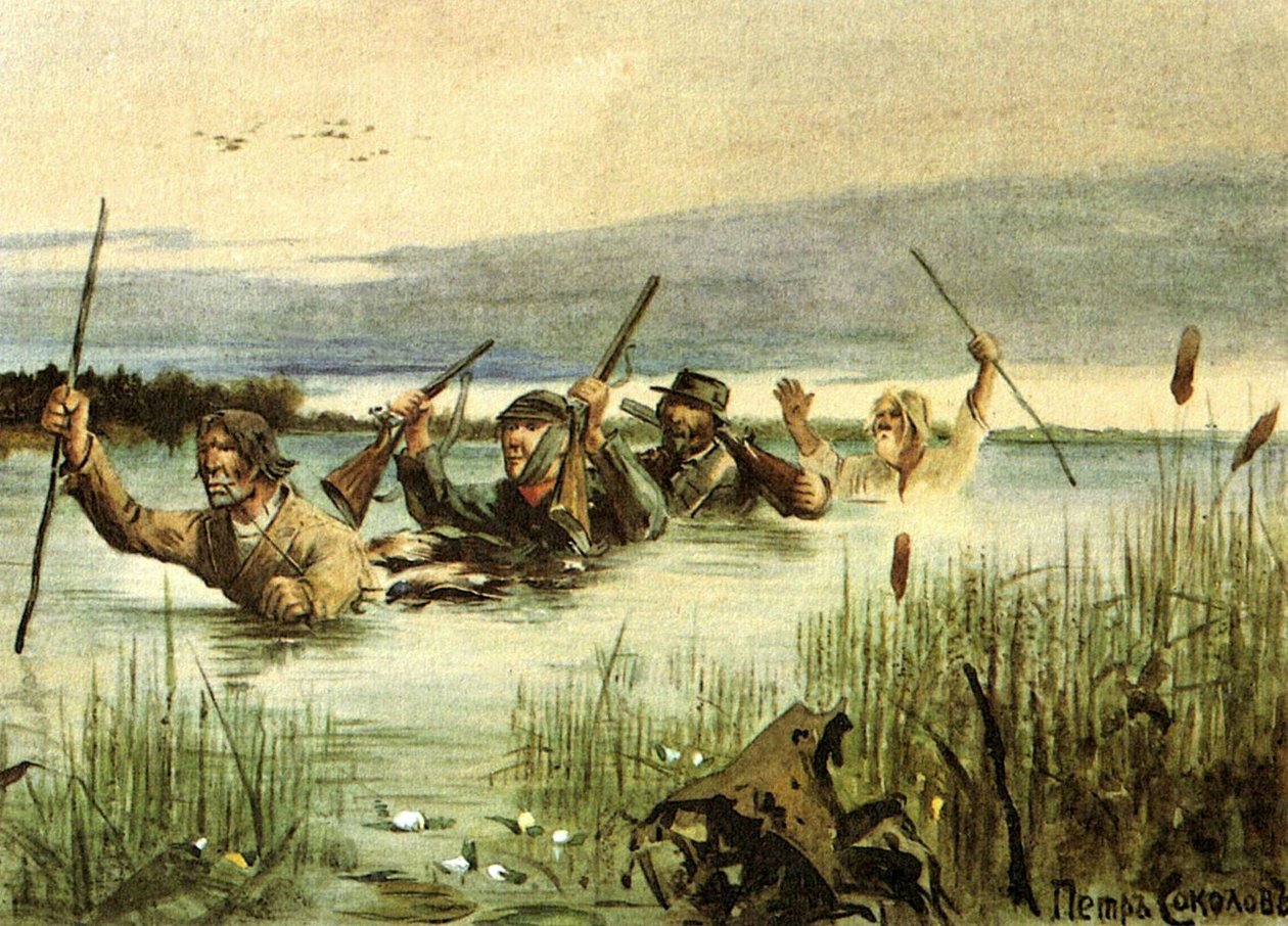 Kuva Ivan Turgenevin novellille Love kokoelmasta A Sportsman