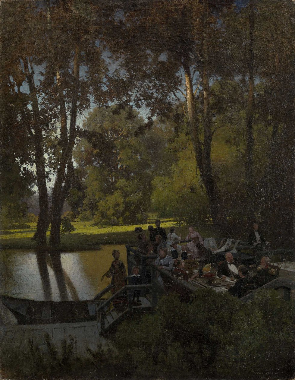 Lounas puistossa tekijältä Pyotr Alexandrovich Sukhodolsky