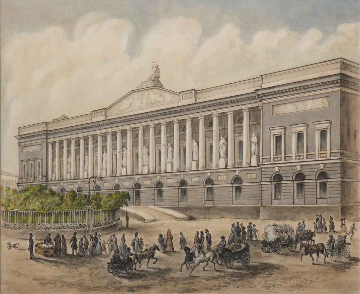Pietarin keisarillinen julkinen kirjasto, 1840-luku tekijältä Pyotr Fyodorovich Borel