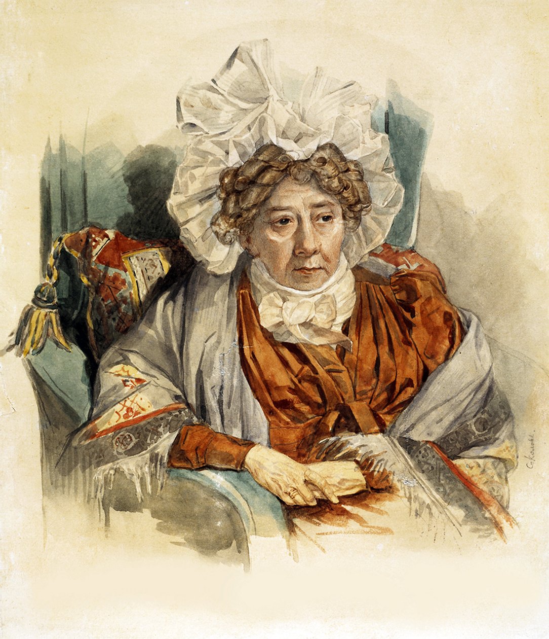 Natalya Kirillovna Zagryazhskaya (hänen kreivi Razumovskaja) tekijältä Pyotr Fyodorovich Sokolov