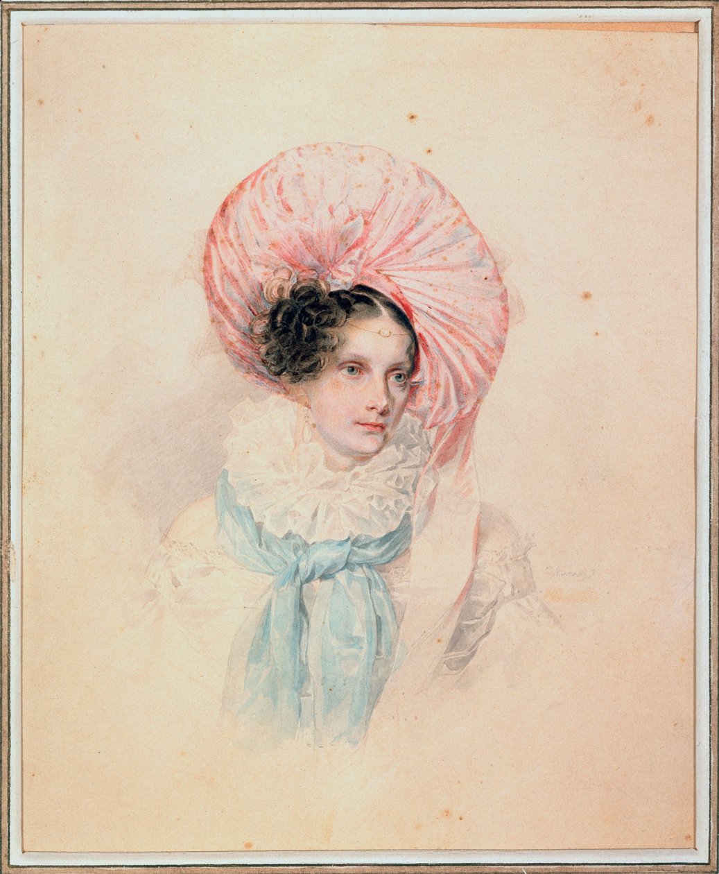 Keisarinna Aleksandra Fedorovnan (Fiodorovnan) (Preussin Charlotte) muotokuva tekijältä Pyotr Fyodorovich Sokolov