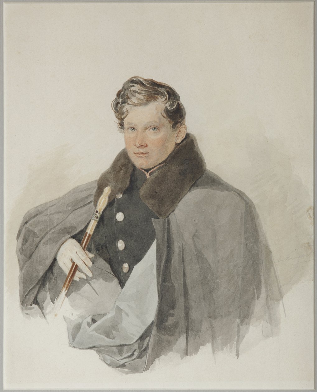 Kreivi Sergei Vasilyevich Trubetskoyn muotokuva 1815-1859, 1835 tekijältä Pyotr Fyodorovich Sokolov