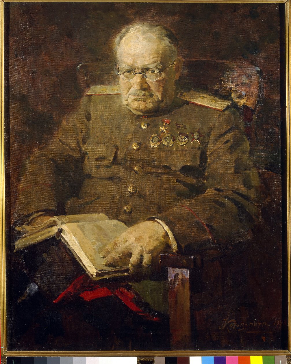 Neurokirurgi ja akateemikko Nikolai N. Bourdenkon (1876-1946) muotokuva. tekijältä Pyotr Ivanovich Kotov