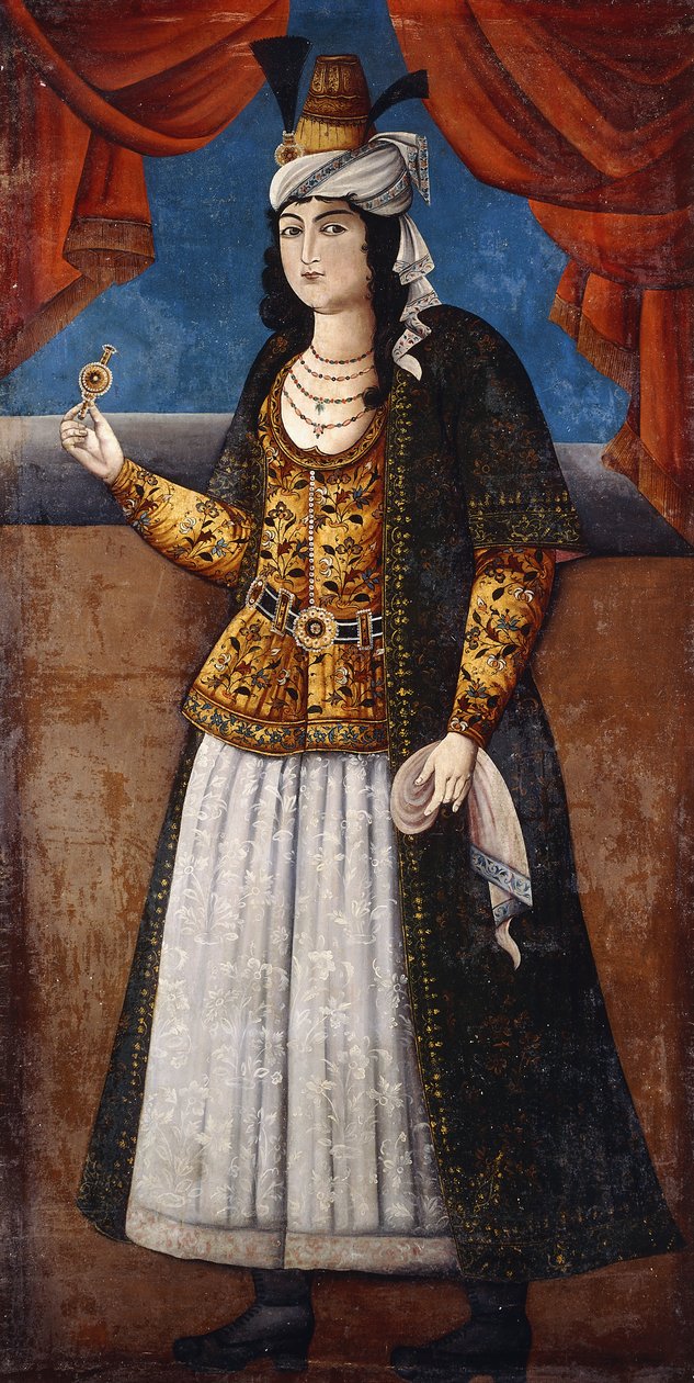 Naisen muotokuva, c. 1850 tekijältä Qajar School