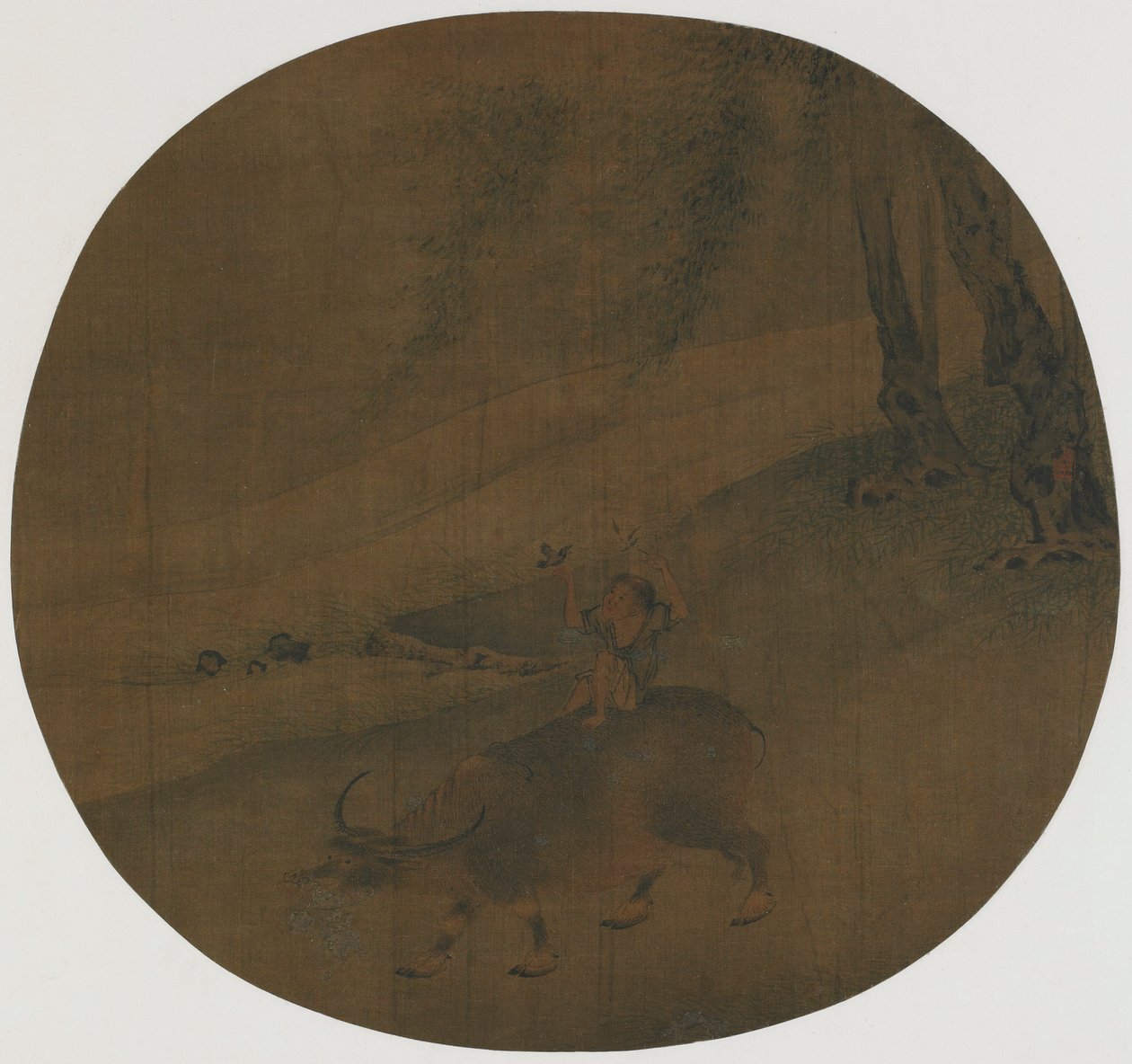 Poika vesipuhvelilla, Ming-dynastia, 1500-1600-luku. tekijältä Qin Shunyou