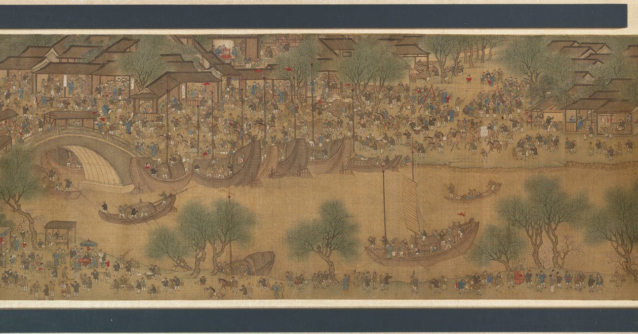 Kevätjuhla joella tekijältä Qing Dynasty Chinese School