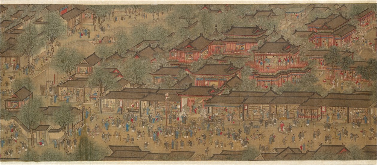 Kevätjuhla joella tekijältä Qing Dynasty Chinese School