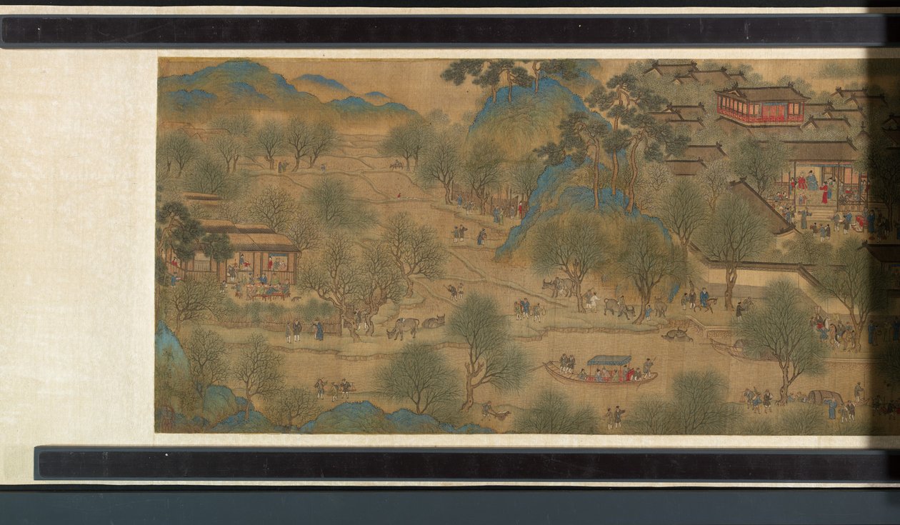 Kevätjuhla joella tekijältä Qing Dynasty Chinese School