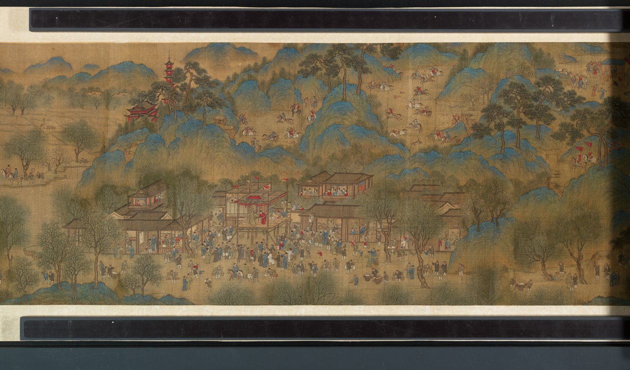 Kevätjuhla joella tekijältä Qing Dynasty Chinese School