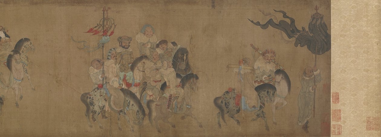 Cai Wenji paluu Kiinaan, 1600-1700 tekijältä Qing Dynasty Chinese School