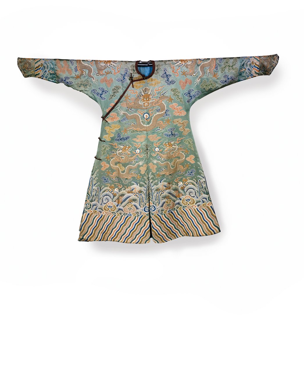 Celadon-silkkihovimekko keisarilliselle prinsessalle, Jifu, Kiina tekijältä Qing Dynasty Chinese School