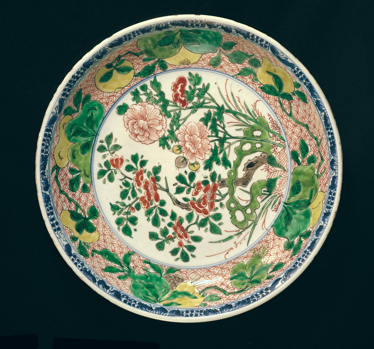 Astia famille verte -koristeella, Kangxi-kausi, 1662-1722 (keraaminen) tekijältä Qing Dynasty Chinese School