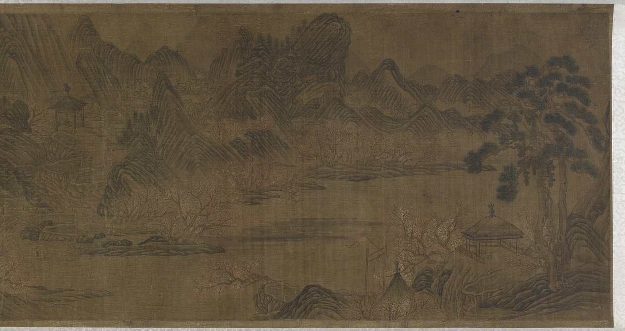 Persikkakukkien kevät tekijältä Qing Dynasty Chinese School