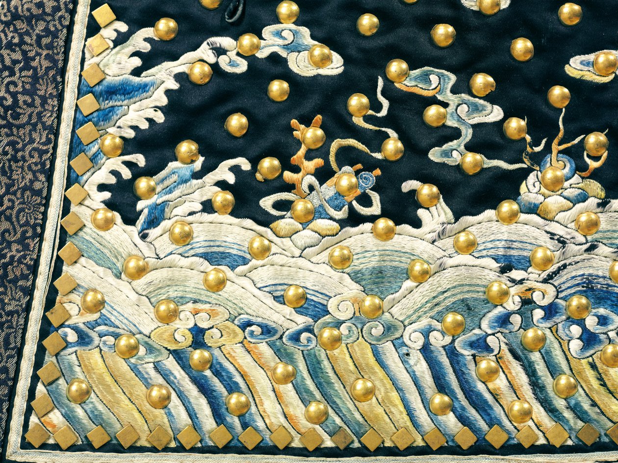 Harvinainen keisarillisen vartijan seremoniallinen univormu, Qianlong / Jiaqing-kausi tekijältä Qing Dynasty Chinese School