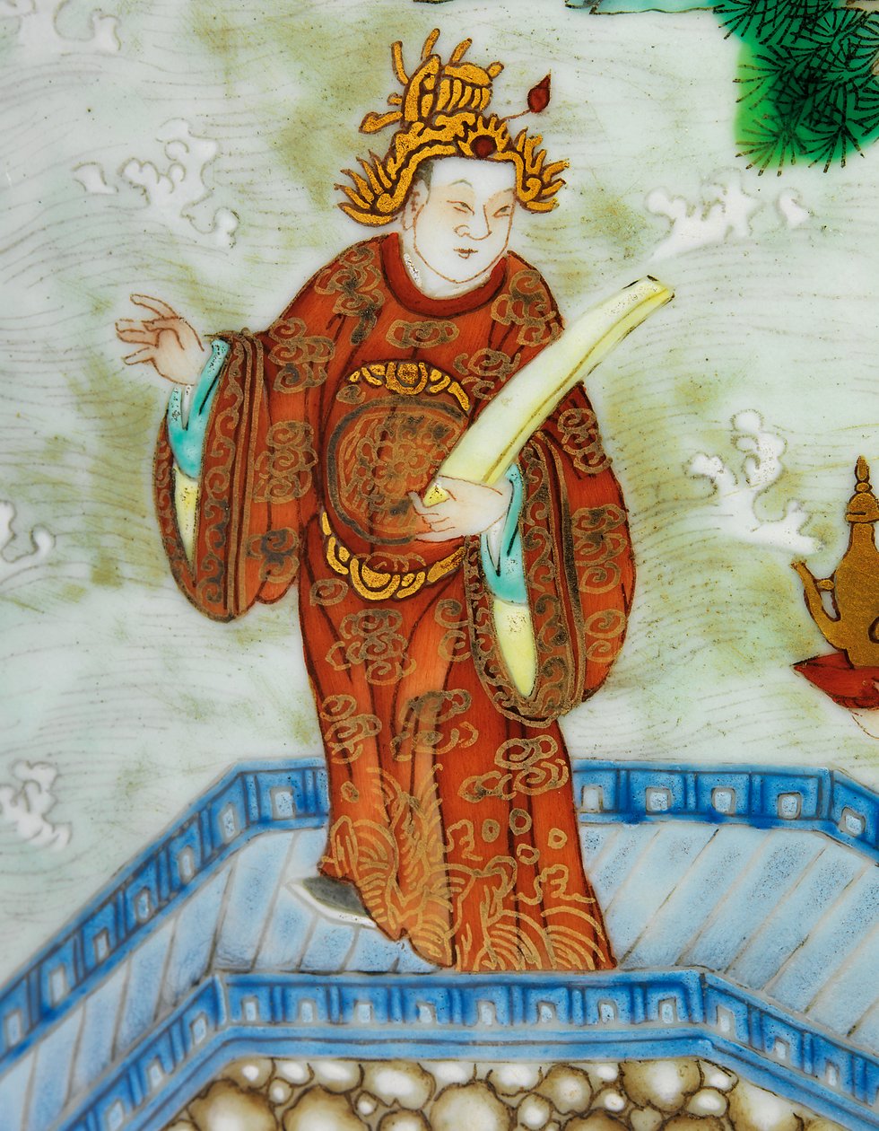 Pari Imperial Famille -ruusumaljakkoa (keraamista) tekijältä Qing Dynasty   Jiaqing Period Chinese School