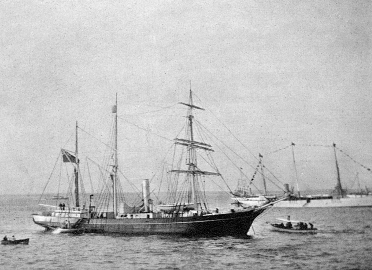 Ernest Shackletonsin laiva HMS Nimrod, 1907 1908. tekijältä Queen Alexandra