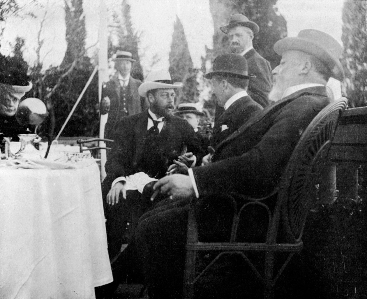 Prinssi George 1865-1936, tuleva kuningas George V, Korfu, Kreikka, 1908. tekijältä Queen Alexandra