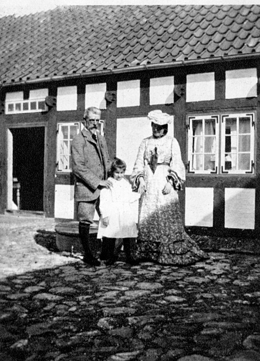 Professori Tuxen perheineen, Skagen, Tanska, 1908. tekijältä Queen Alexandra