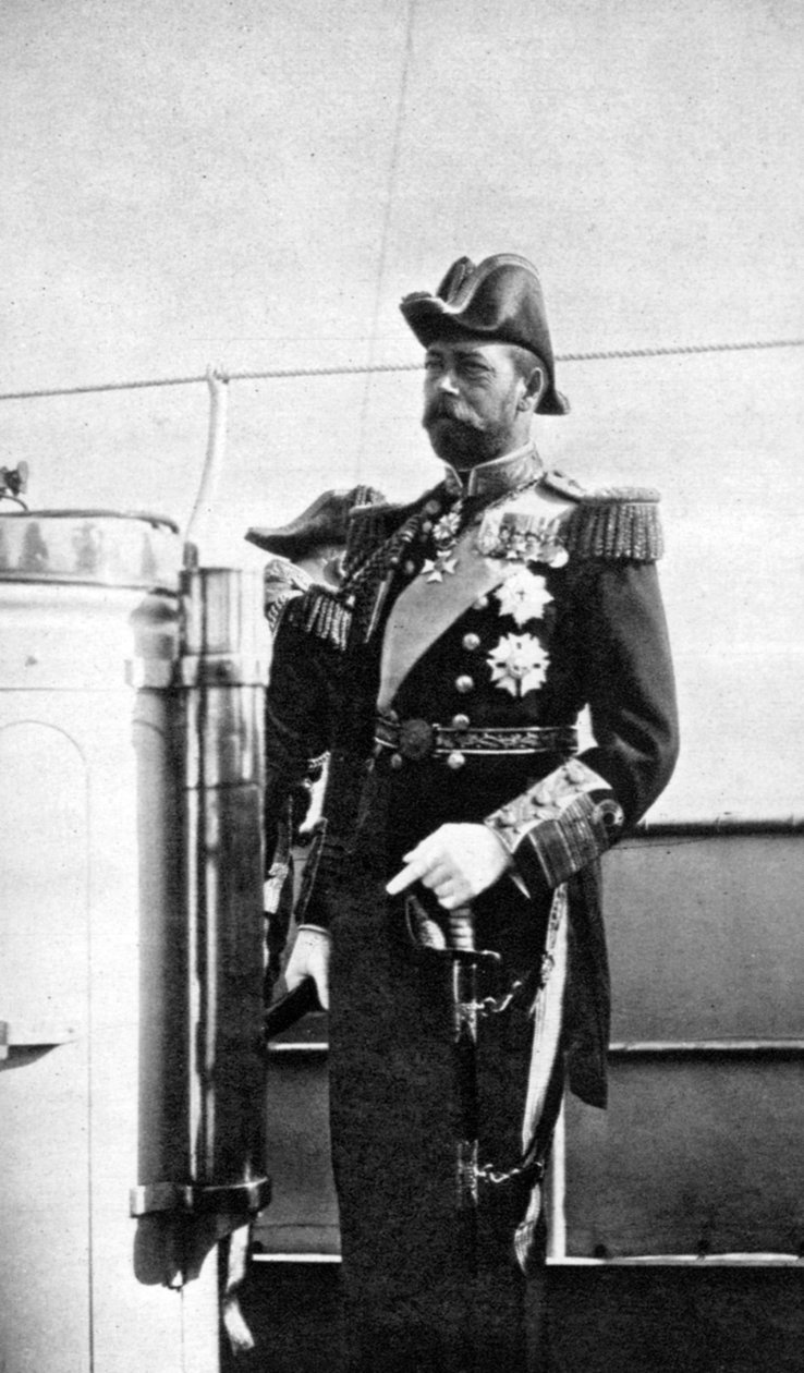 Walesin prinssi 1865-1936, tuleva kuningas George V, 1908. tekijältä Queen Alexandra