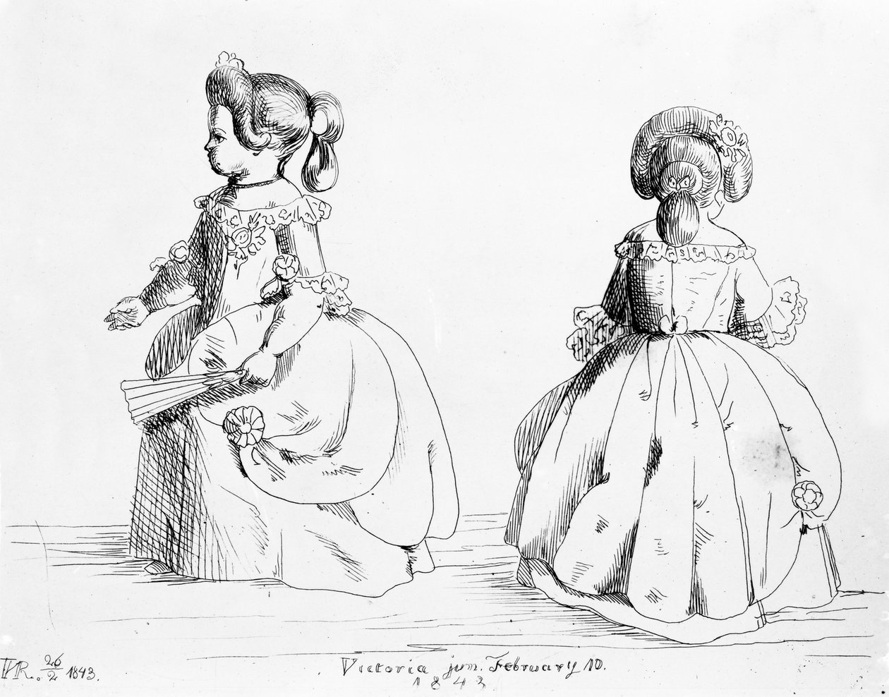 Victoria, Prinsessa Royal, 1843 (litho) tekijältä Queen Victoria