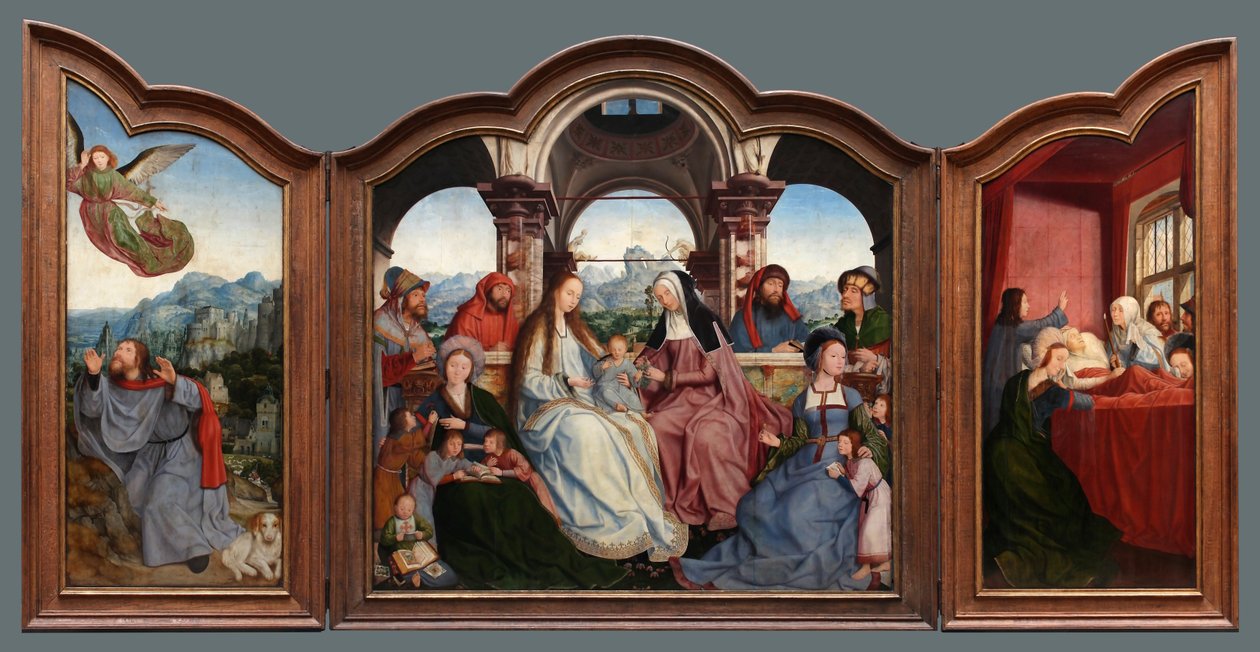 Triptyque de la confrérie de Sainte-Anne à Louvain tekijältä Quentin Matsys