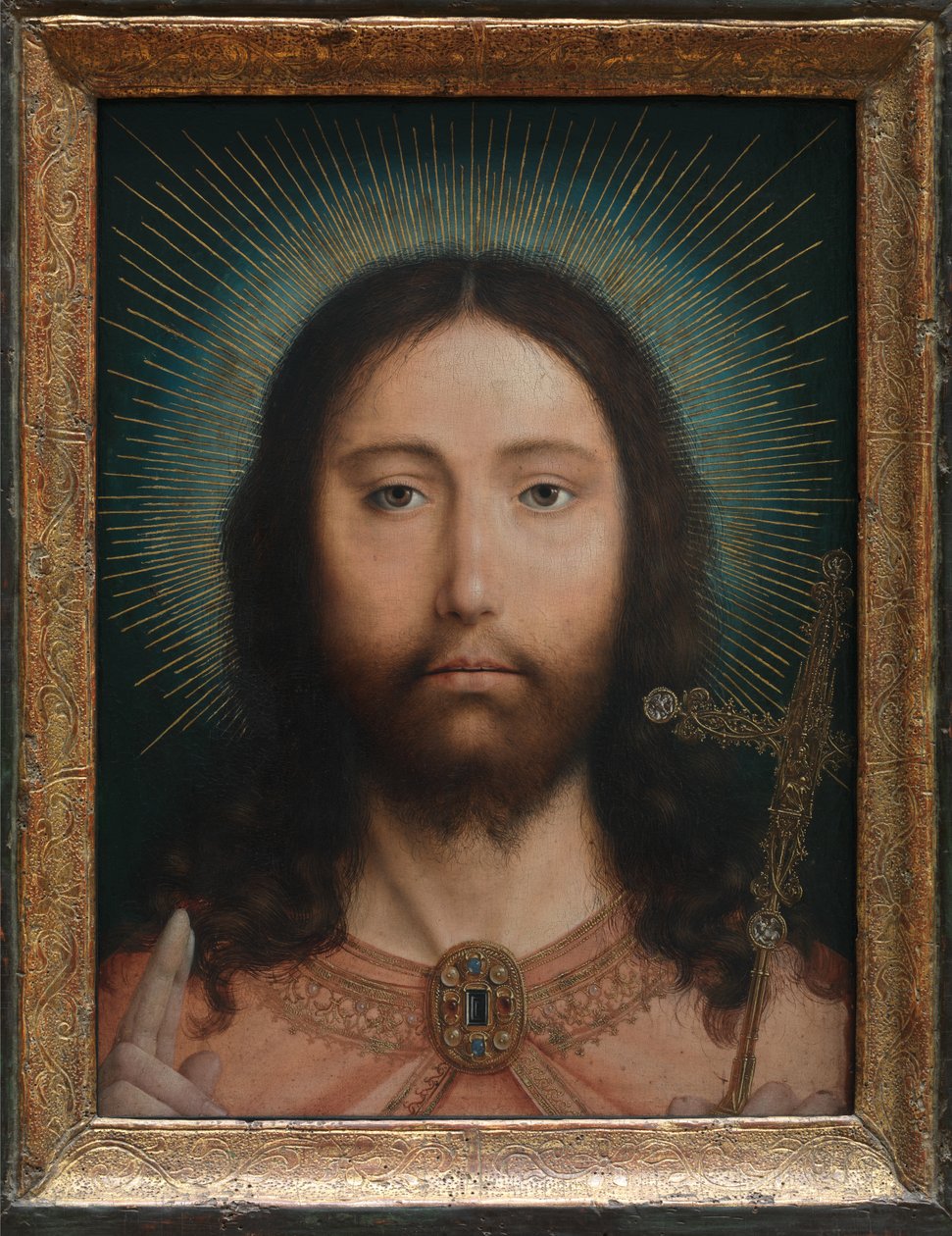 Kristus Salvator Mundi tekijältä Quentin Massys or Matsys