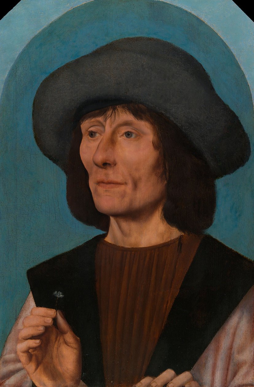 Vaaleanpunaisen miehen muotokuva, 1504-14 tekijältä Quentin Massys or Metsys