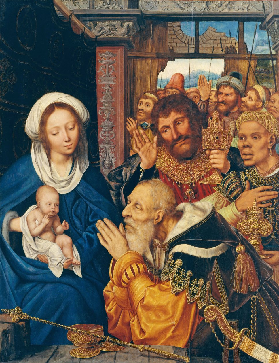 Maagien palvominen, 1526 tekijältä Quentin Massys or Metsys