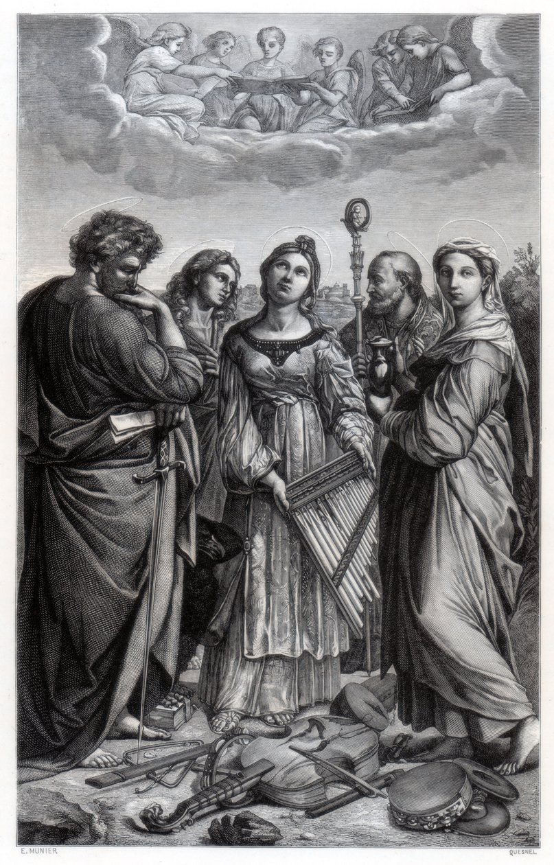 "St Cecilia", 1514 1870 tekijältä Quesnel