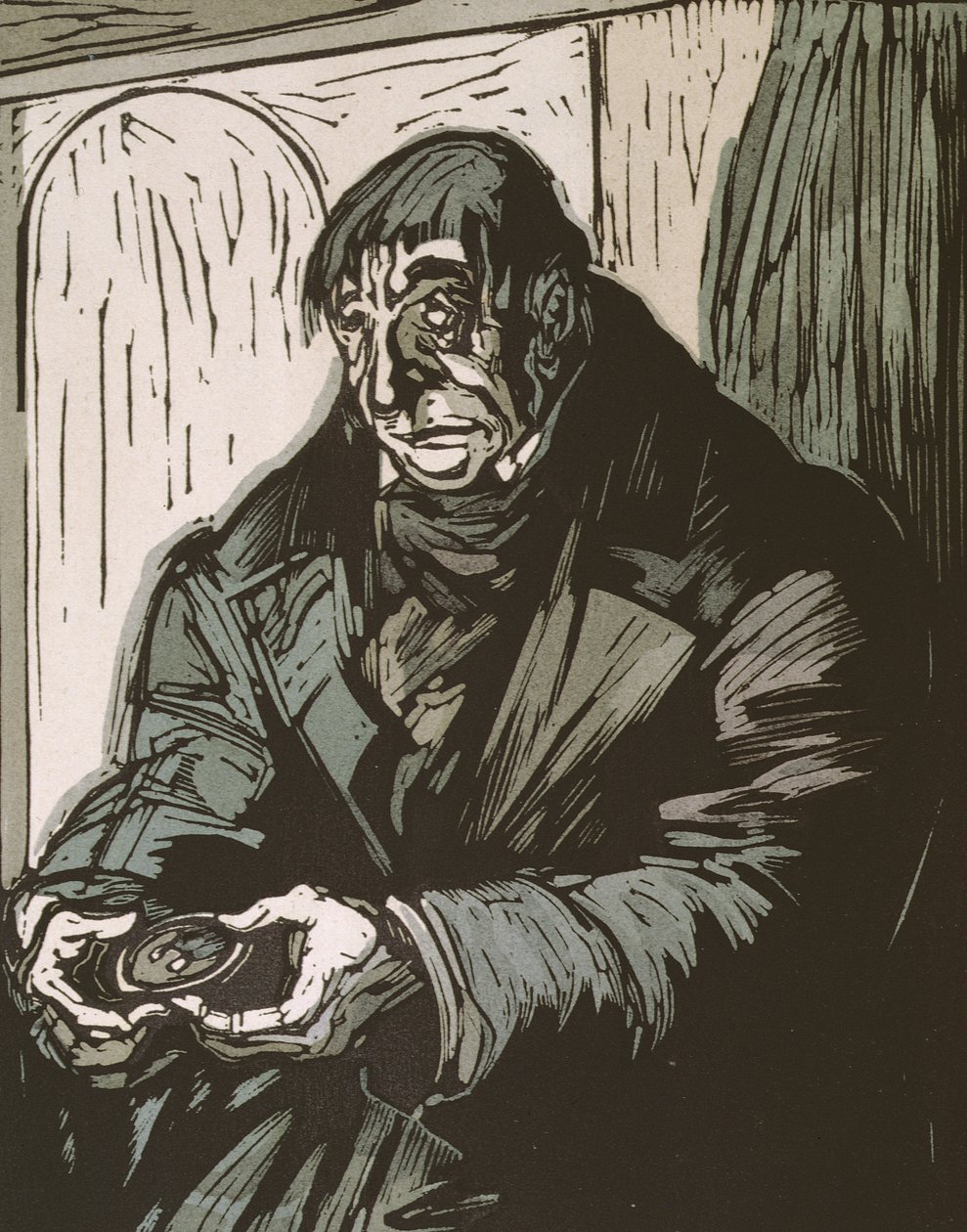 Kuvitus Honore de Balzacin teoksesta "Le Pere Goriot", julkaistu vuonna 1922 tekijältä Quint