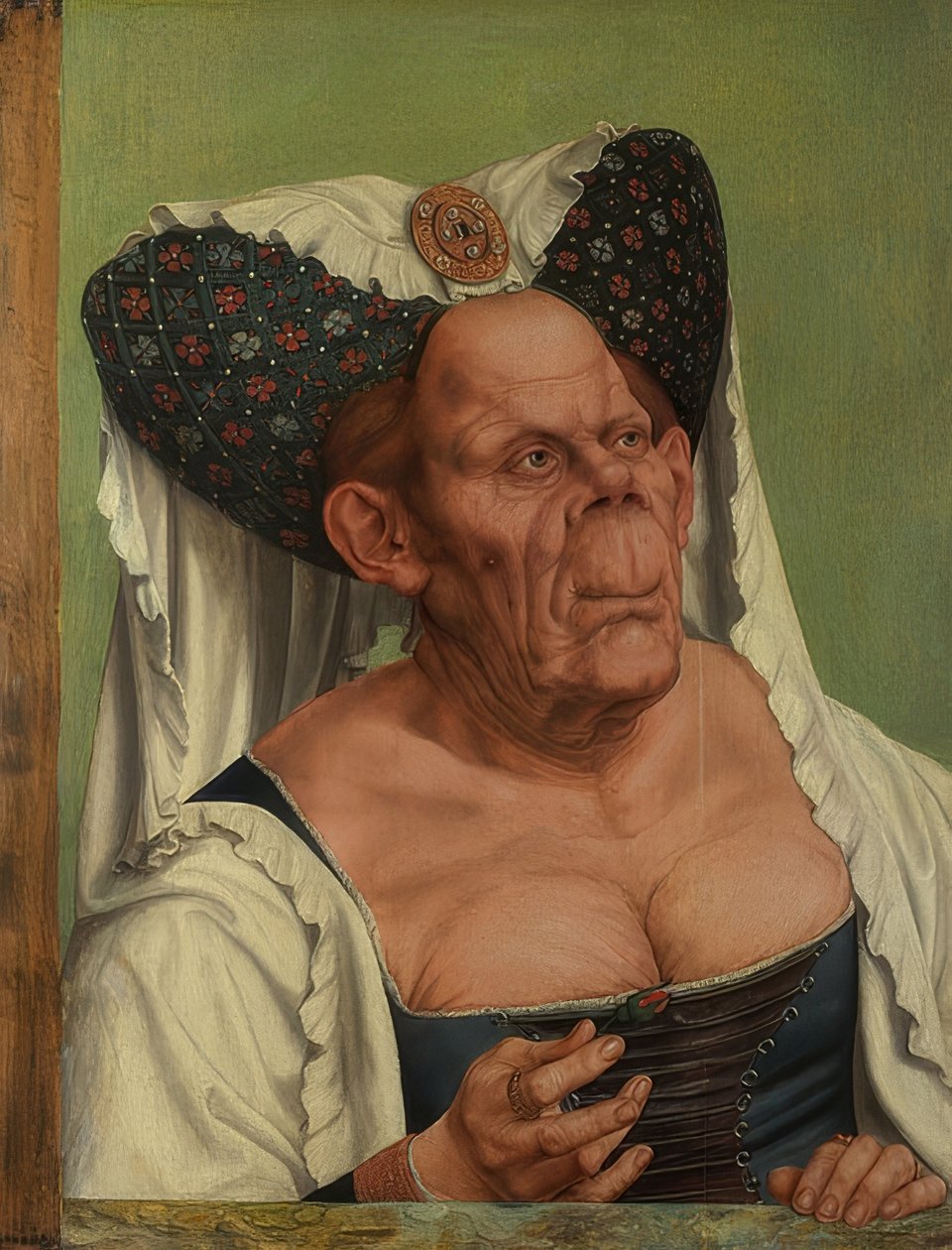 Vanha nainen (Ruma herttuatar). Noin 1513 tekijältä Quinten Massys