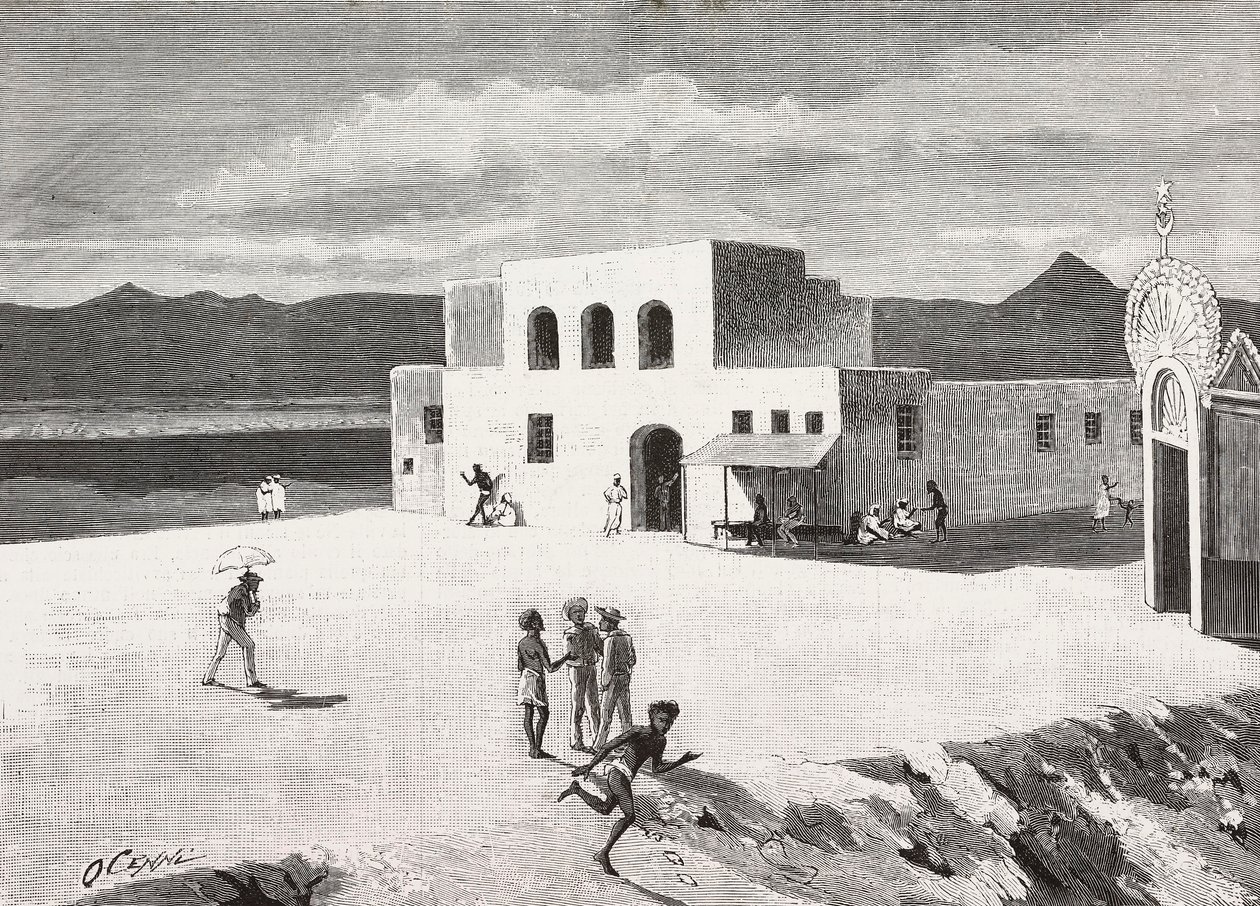 Italian postitalo, Massawa, Eritrea, kaiverrus Quinto Cennin piirroksesta ja Pieragostinin luonnos, L
