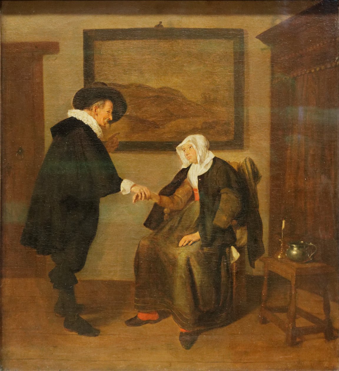 Quiringh Gerritsz. van Brekelenkam - La Visite du médecin tekijältä Quiringh Van Brekelenkam