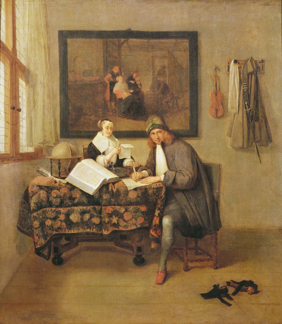 Harkittava elämä, 1662 tekijältä Quiringh Van Brekelenkam