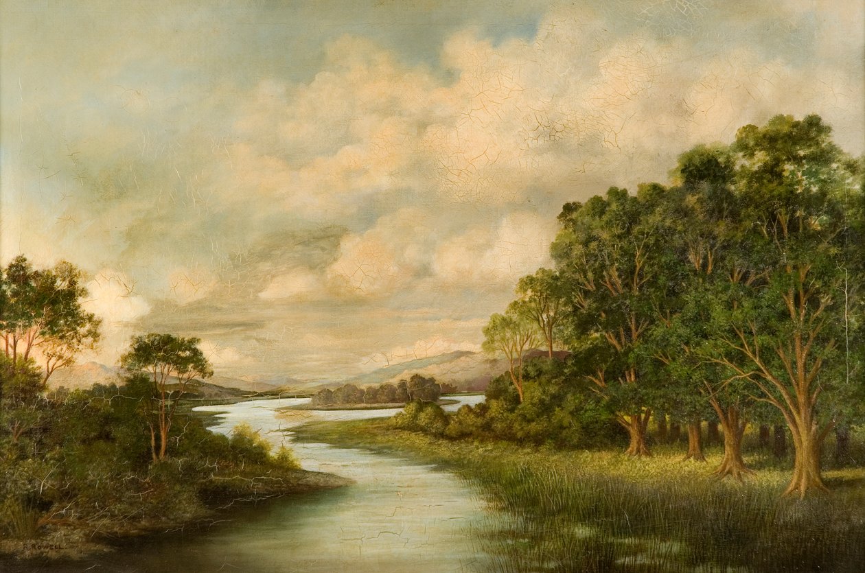 Näkymä North Tyne -joelle tekijältä R. Rowell
