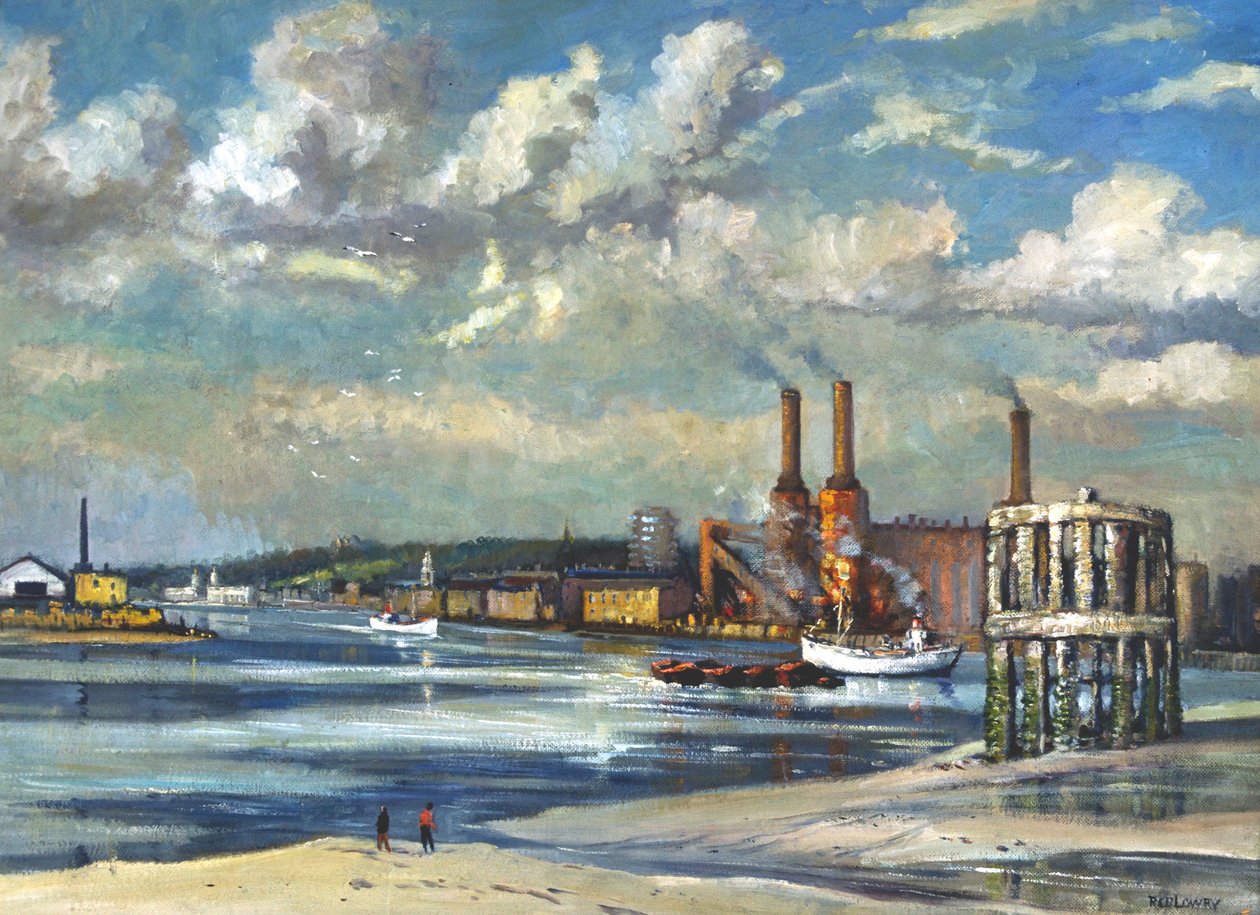 Laskuvesi, Deptford, 1972 tekijältä RCD Lowry