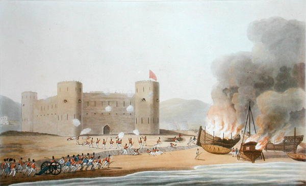 Hyökkäys Luftin linnakkeeseen, 27. marraskuuta 1809, kuvasta 