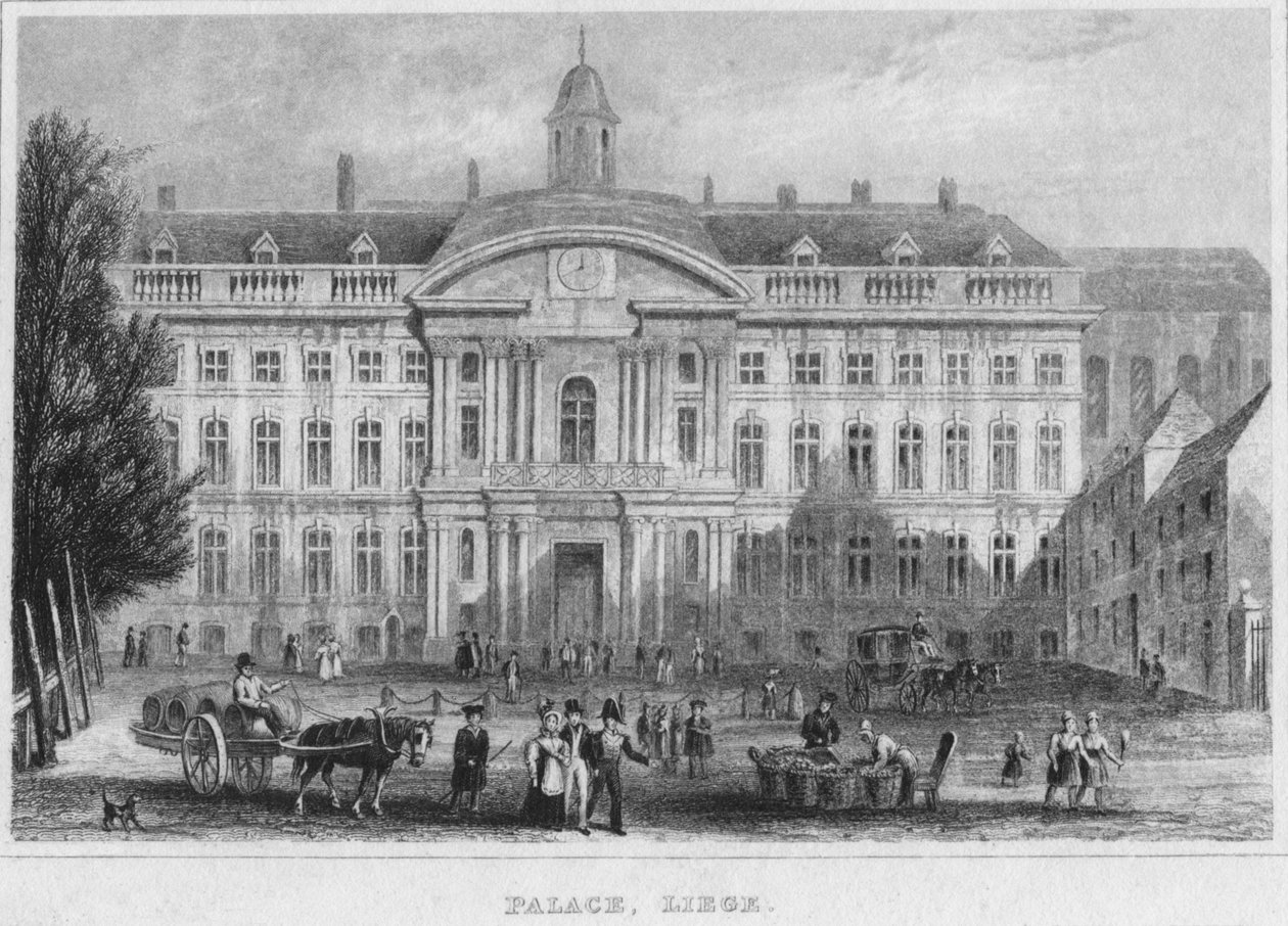 Palatsi, Liege, 1850 tekijältä R. Brice