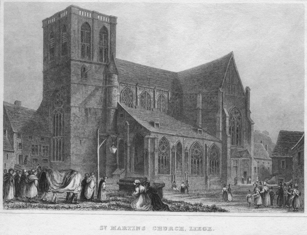 St. Martins Church, Liege, 1850 tekijältä R. Brice