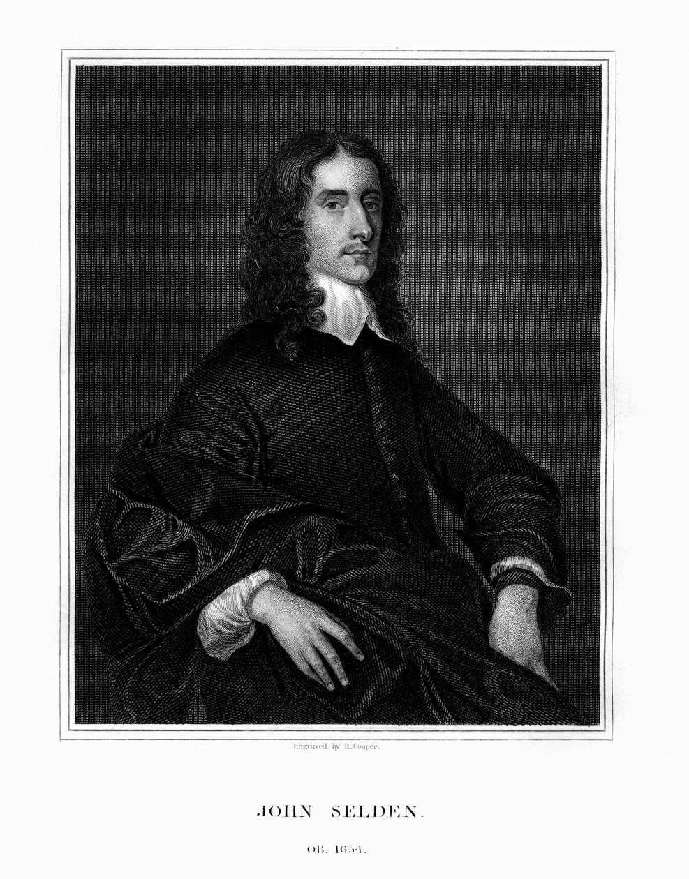 John Selden, englantilainen juristi, juridinen antikvariaatti ja itämainen tutkija, 1823. tekijältä R. Cooper