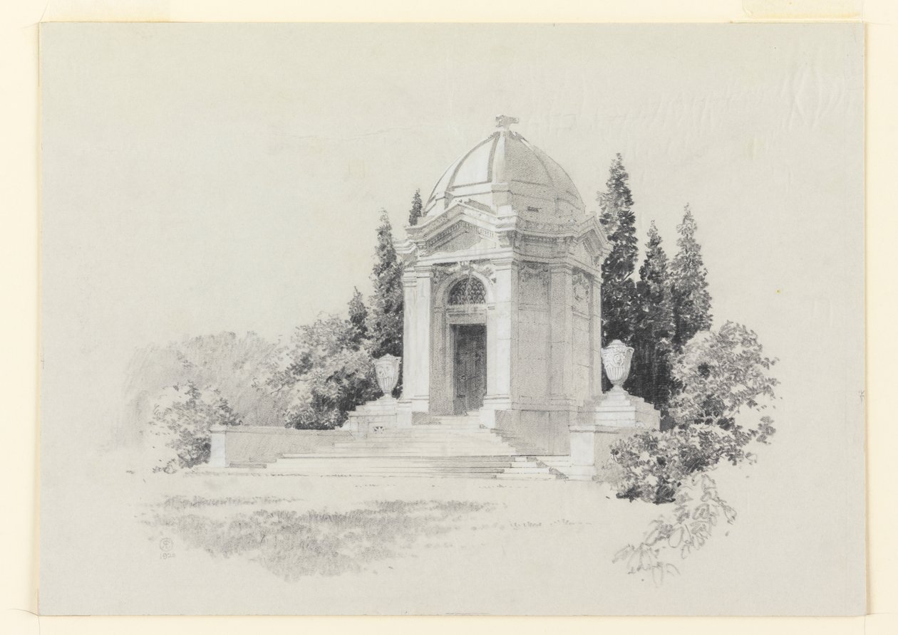 Mausoleumin renderointi tekijältä R. E.