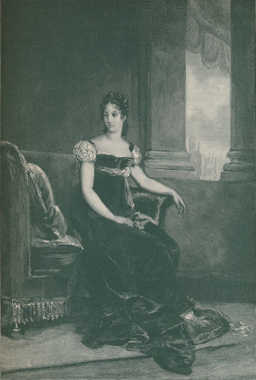 Eugénie Bernardine-Desireé Clary - Mme. Bernadotte, Ruotsin kuningatar, 1811, 1896. tekijältä R. G. Tietze