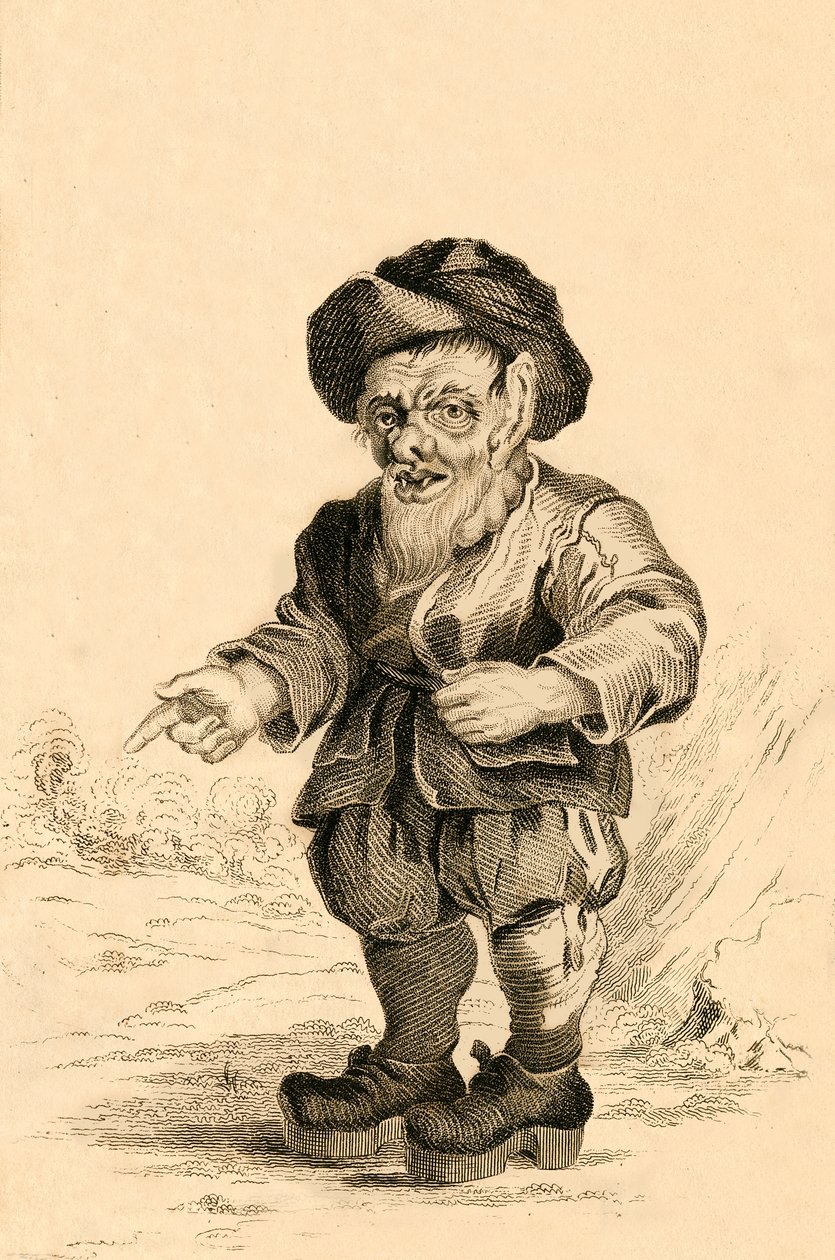Bertholde, Lombardian kuninkaan Alboinuksen pääministeri, 1821. tekijältä R. Page
