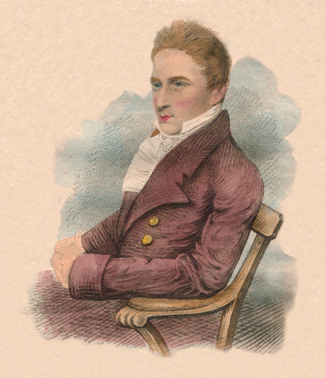 Miehen muotokuva, 1800-luvun alku. tekijältä R. Page