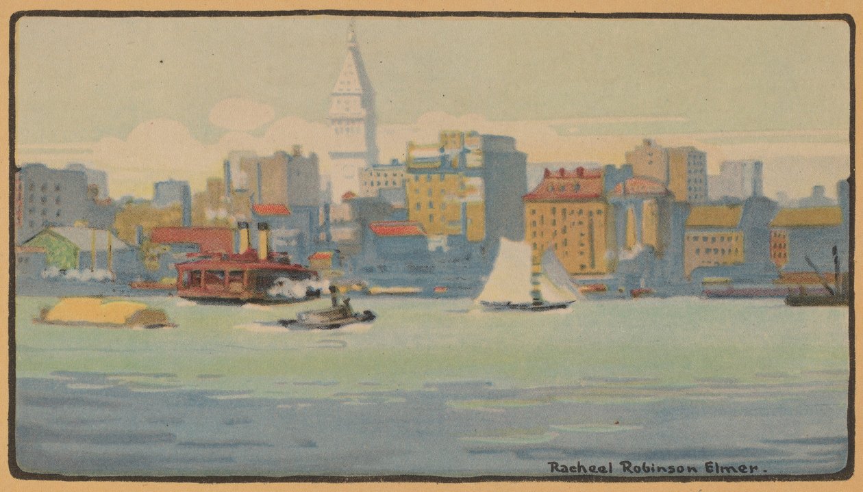 New York 34th Street Ferryltä, 1914. tekijältä Rachael Robinson Elmer