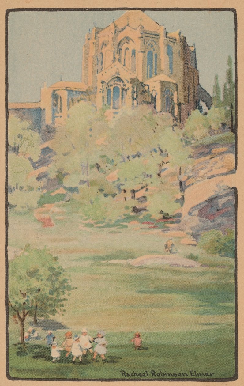 St. John the Divine -katedraali Morningside Parkista, 1914. tekijältä Rachael Robinson Elmer