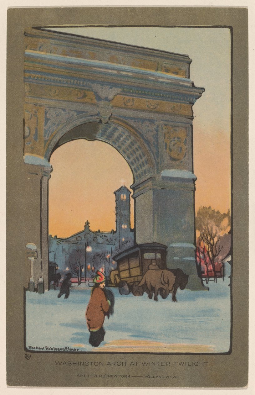 Washington Arch Winter Twilightissa tekijältä Rachael Robinson Elmer