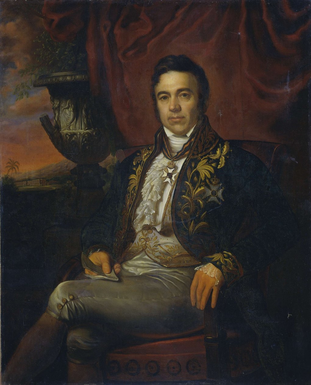 Jean Chrétien Baudin (1789-1859) muotokuva tekijältä Raden Saleh