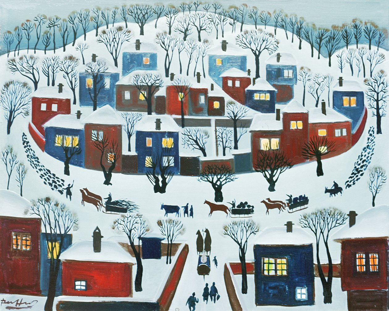 Talvikylä, 1969 tekijältä Radi Nedelchev